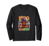 Funny Farm Halloween Shirt Moo Mean Boo Pumpkin Scary Night Long Sleeve T-Shirt