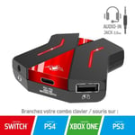 Convertisseur Crossgame 2 Pour Consoles : Nintendo Switch / Ps4 / Ps3 / Xbox One Avec Fonction Audio Intégrée