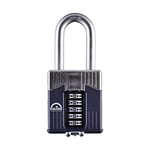 Henry Squire Warrior 5 Wheel Long Shackle Combination Padlock, 65 mm (Length), Blue