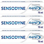 10 x Sensodyne Rapid Relief Toothpaste 75ml Whitening Long Lasting Protection