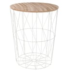 Atmosphera Créateur D'intérieur - Table d appoint Kumi blanc D47cm