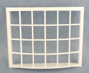 Melody Jane Dolls House White Plastic Georgian Bay Bow Window 24 Pane 1:24 Scale