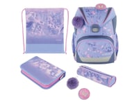 Herlitz Ultralight Plus Butterfly Paradise, Pennfack, Pencil Pouch, Skolväska, Sport Bag, Flicka, Grundskola, Ryggsäck, 16 L, Framficka, Sidoficka