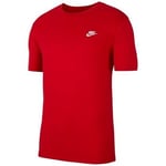 T-shirt Nike  T-SHIRT  CLUB / ROUGE