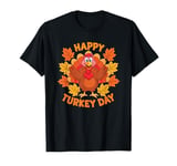 Happy Turkey Day Thanksgiving Family Festive T-Shirt