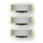 3-pack rakblad som är kompatibla med Philips Oneblade Replacement One Blade Pro Blades Men （Model QP25XX QP26XX QP65XX ）