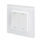 Retrotouch 2802 Friends of Hue Smart Switch - White Plain Glass, 86.0 mm*14.0 mm*86.0 mm