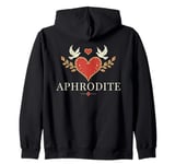 Aphrodite Greek Goddess of Love Symbol Zip Hoodie