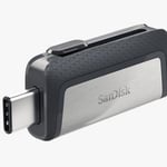 Sandisk Ultra Dual Drive Usb Type C, Sdddc2 32Gb, Usb Type C, Black, Usb3.1/Type C Reversible Connector, Retractable Design , Type-C