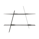 Andersen Furniture A-Shelf vägghylla Large 78x12x67 cm Black