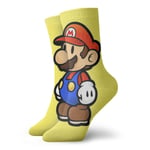 LREFON Chaussettes de Compression Su-per Mario Socks Crew Drôle Casual Unisexe Impression Cheville Sport Sock