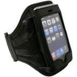 Navitech Black Neoprene Water Resistant Sports Gym, Jogging / Running Armband Case with “Light Reflection Strip” Compatible With The Apple iPod Touch 1st, 2nd, 3rd, 4th, 5th (released 2012) Gen / Generations inc 8 GB, 16 GB, 32GB, 64GB models