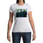 T-Shirt Femme Col Rond Matrix Reloaded Keanu Reeves Neo Trinity Morpheus Cinema