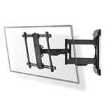 NEDIS Full-Motion TV Wall Mount - 37 – 80 - Max. 70 kg - 6 pivot points - Extremely adaptable - Easy assembly - 70 to 800 wall distance - 180° viewing angle - 2° to -15° Black