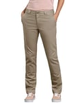 Dickies Womens Slim Fit Double Knee Pants, 6 Regular, Desert Sand