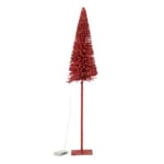 Statuette Déco à LED " Sapin" 78cm Rouge