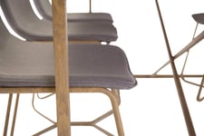 Venture Design Palace & X-chair matgrupp Vit/grå 6 st stolar & bord 240 x 100 cm