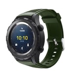 Huawei Watch 2 Kuvioitu Silikooni Vaihdettava Sport Kellon Ranneke - Vihreä