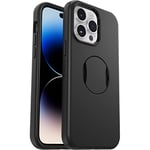 OtterBox OtterGrip Symmetry Series Coque pour iPhone 14 Pro Max – Noir, poignée intégrée, Coque élégante, se clipse sur MagSafe, Bords surélevés pour protéger l'appareil Photo et l'écran