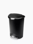 simplehuman Semi-Round Plastic Pedal Bin, 50L