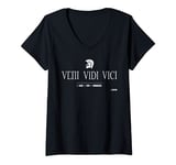 Womens VENI. VIDI. VICI. , I CAME. I SAW. I CONQUERED. V-Neck T-Shirt