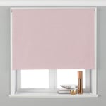 Riva Home Twilight Roller Blind, Blush, 122 x 162 cm