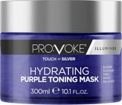 PROVOKE Touch Of Silver Hydrating Purple Toning Hair Mask 300 ml, Brightens or