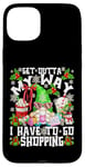 iPhone 15 Plus Funny Gnome Christmas Shopping Crew Motif For Xmas Shopping Case