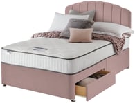 Silentnight Middleton Double Memory 2 Drawer Divan Bed- Pink