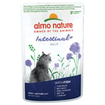 5 + 1 gratis! 6 x 70 g Almo Nature Holistisk intestinal help - Fisk