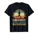 Never Underestimate A Granny Who Loves Running Cool Vintage T-Shirt