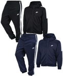 Nike Mens Tracksuit Set Hoodie Joggers Navy/Black Gym Running Zip Tracksuit