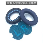 Earpads Coussinets de Rechange Coussinets d'oreille Oreillette de Remplacement Coussins en Mousse pour Casque Dr. BOSE Soundtrue AE2 IW QC15 QC25 QC35 cache-oreilles bleu royal + coton bleu LR