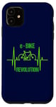 iPhone 11 eBike Revolution Bicycle Electric Heartbeat Funny EKG Pulse Case