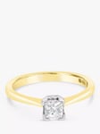 Milton & Humble Jewellery Pre-Loved 18ct Yellow & White Gold Solitaire Diamond Ring