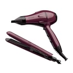 Revlon Frizz Control 2000W Hair Dryer Straightener Styling Set - RVDR5230UK