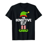 Funny The Sensitive Elf Christmas Family Party Pajama T-Shirt