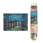 TOPJIN Mini Jigsaw Puzzle of Oil Painting Starry Night Over Rhone for Adults and Kids (Starry Night of the Rhone)