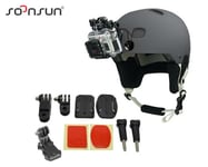 YOINS® GoPro Helmet Front Mount pour Go Pro Hero 4 3 2 GoPro Accessoires avec ajustement Support d'adhésif courbé J-Hook Buckle