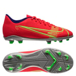 Nike Mercurial Vapor 14 Club MG Spectrum - Rød/Sølv Barn, størrelse 36½