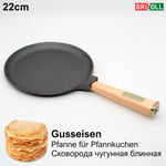 22cm Pan Pancakes Cast Iron All Stove Types QUALITY