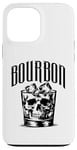 Coque pour iPhone 13 Pro Max Crâne de whisky bourbon - squelette vintage amateur de whisky