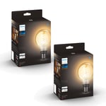 Philips Hue - 2x E27 Filament G93 - White Ambiance - Pakke