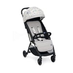 Poussette légère CHICCO Glee, pratique et légère, fermeture automatique, siège large et confortable, roues de haute qualité, dossier réglable, canopy solaire, jusqu'à 22 kg, Beige