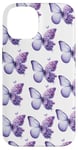 iPhone 14 Lilac Butterfly Lavender Purple Blossoming Floral Botanical Case