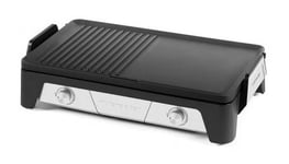 Plancha-Grill Riviera & Bar Bi-zone Cook et Serve QPL550 2130 W Noir et Inox