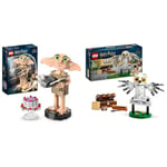 LEGO 76421 Harry Potter Dobby the House-Elf Set, Movable Iconic Figure Model & Harry Potter Hedwig at 4 Privet Drive, Buildable Toy for 7 Plus Year Old Kids, Girls & Boys, with an Owl Figure