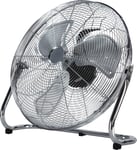 20" Metal Floor Fan High Velocity 3 Speed Control  Air Cooling Gym Home Workshop