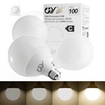 GY Ampoule LED E27 Dimmable, 9.5W Équivalent 100W, Blanc Neutre 4000K 1521LM, Ampoules E27 LED Globe 95mm G95, Compatible avec Variateur de Lumière, Lot de 3