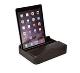 Jacob Jones Grey Valet Tech Charging Cable Stand with Dark Grey Lining 73809